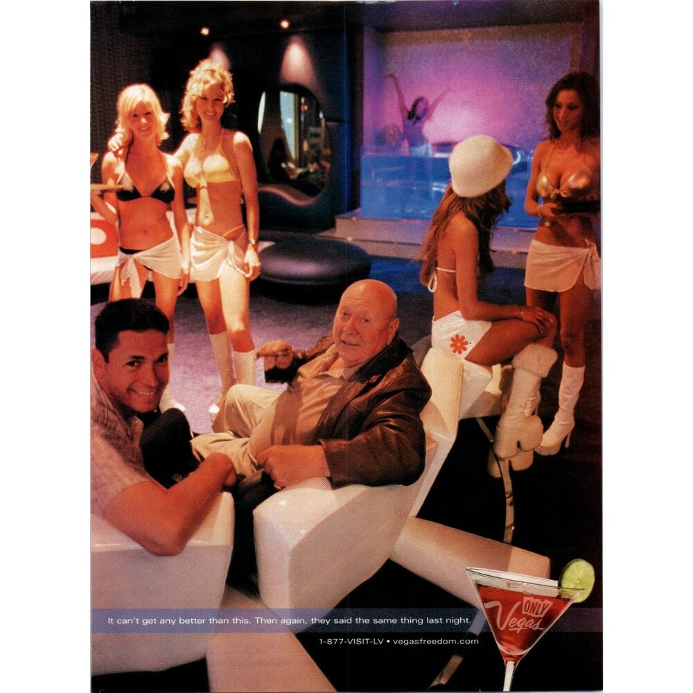 2003 Las Vegas Travel Vintage Print Ad Showgirls Dancers Hotel Suite Wall Art